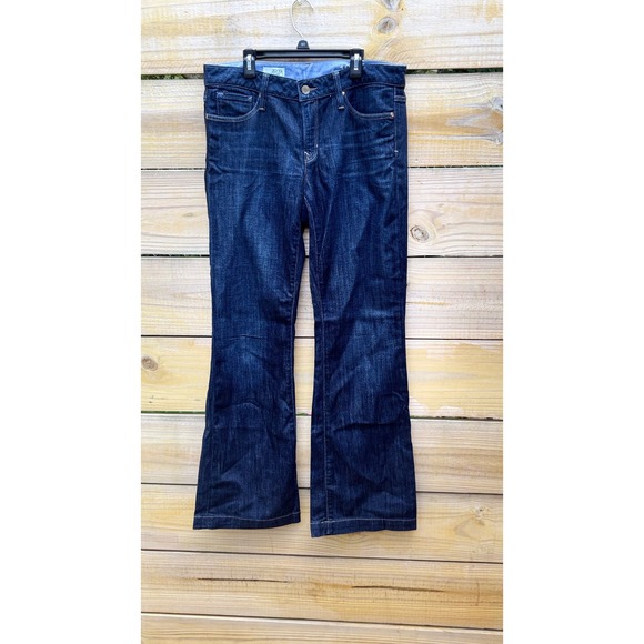 GAP Denim - Gap Long & Lean Dark Wash Indigo Denim Flare Jeans Size 30/10r
